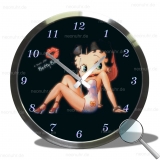 Wanduhr Betty Boop Kiss