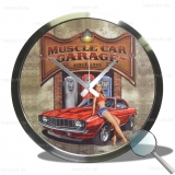 Wanduhr Muscle car