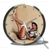 Wanduhr Pin - up